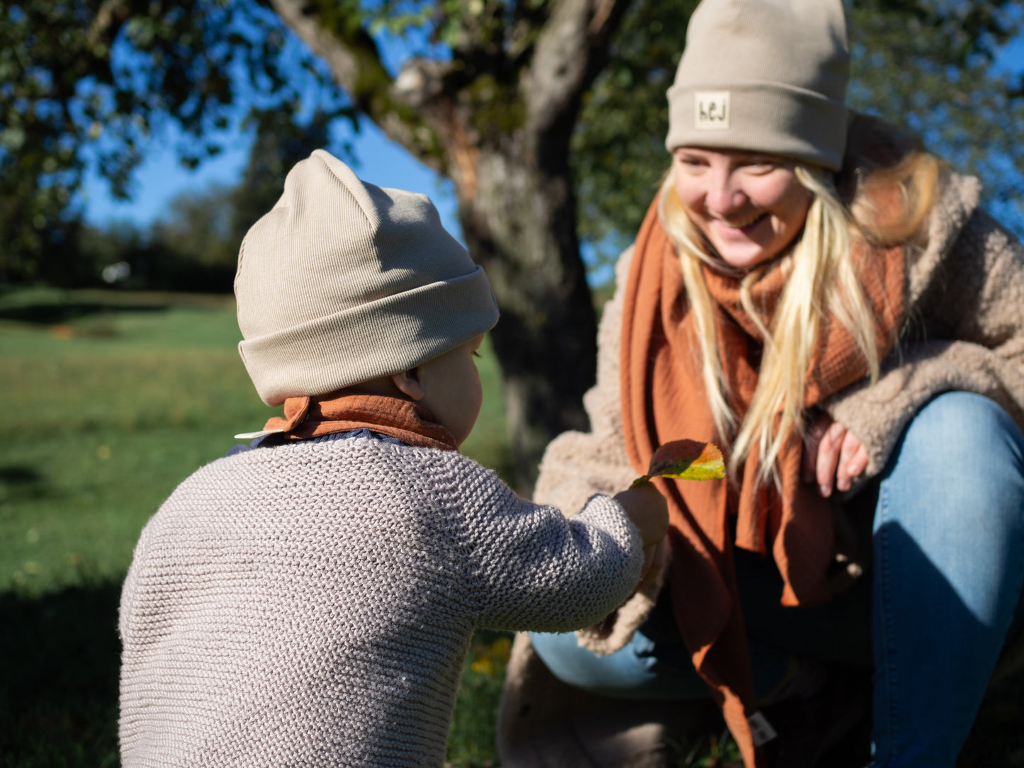 Beanie Mütze aus Bio-Stoff in vielen Farben