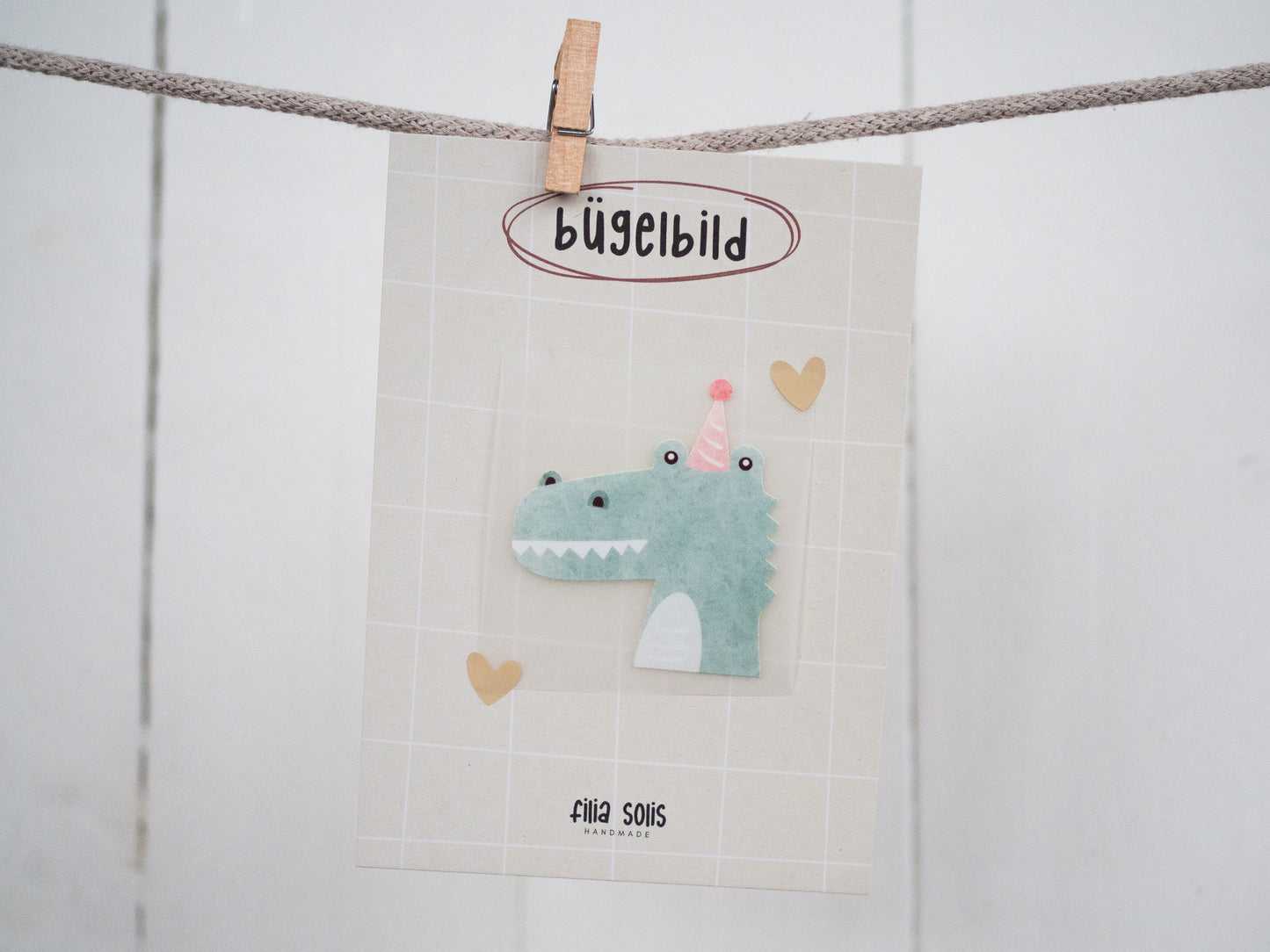 Bügelbild Krokodil