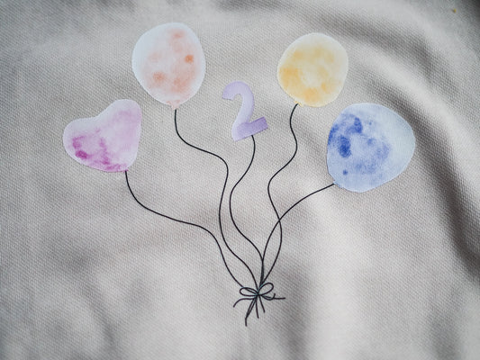 Bügelbild Luftballons