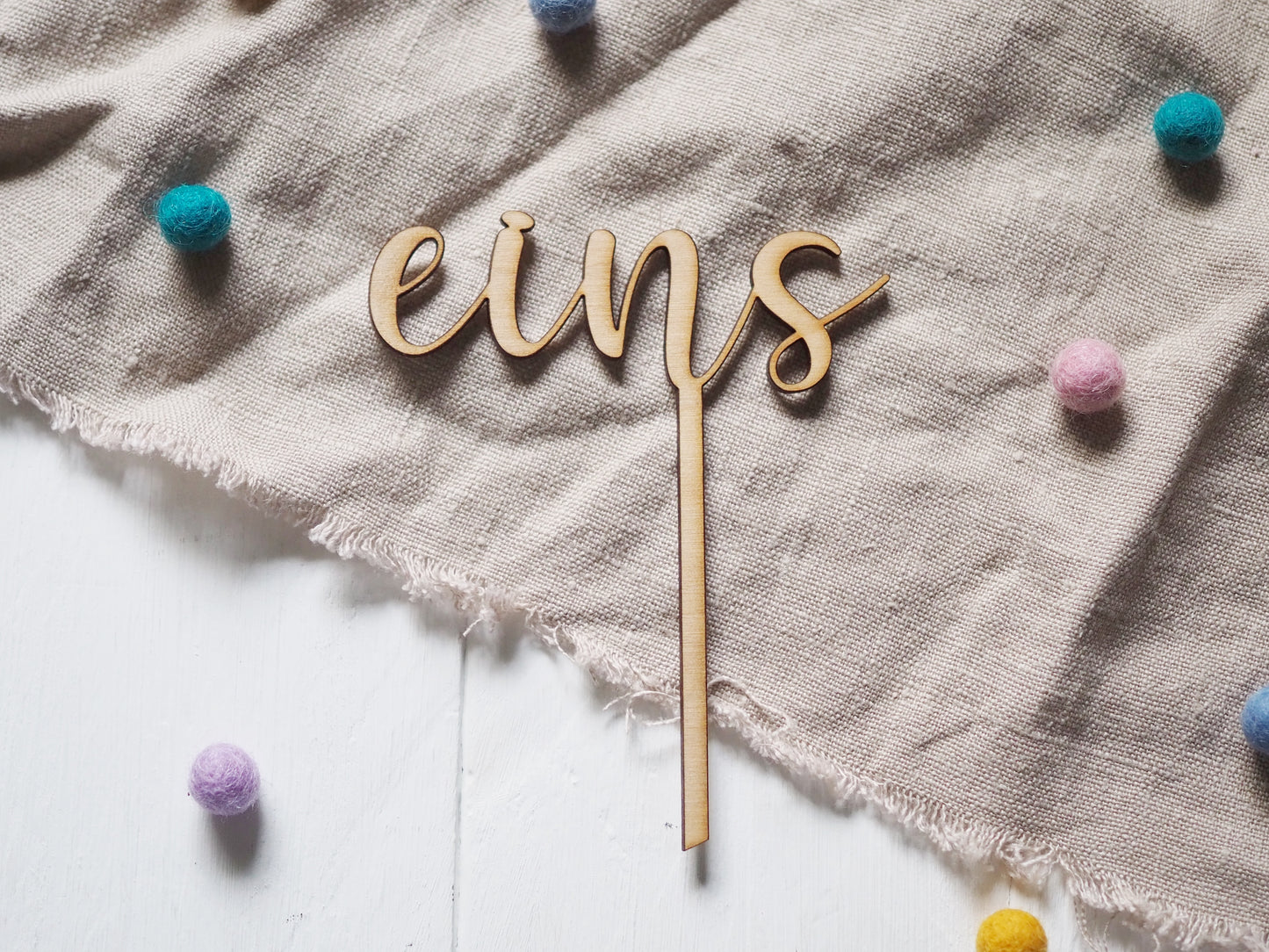 Caketopper "eins"