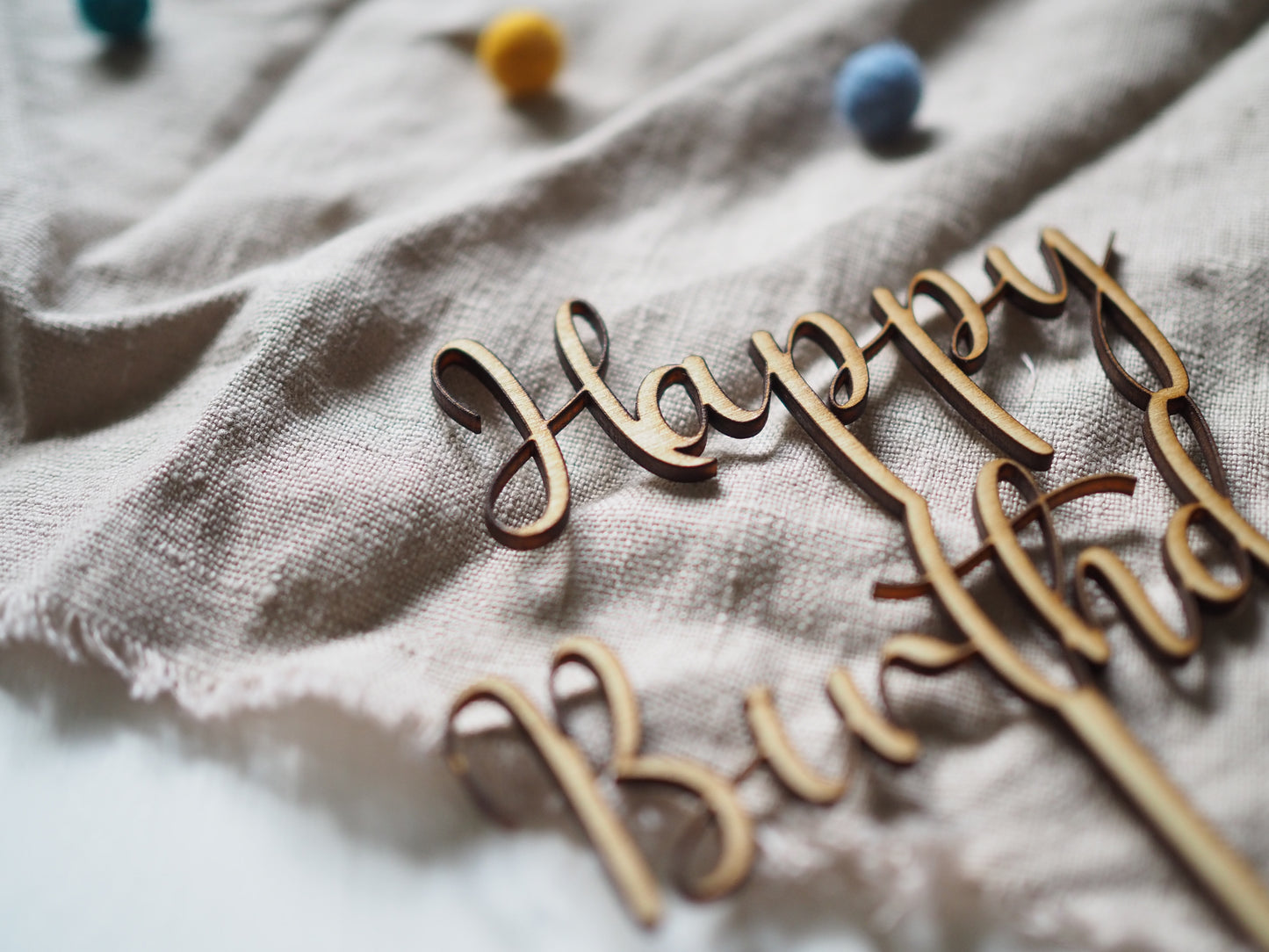 Caketopper "Happy Birthday"