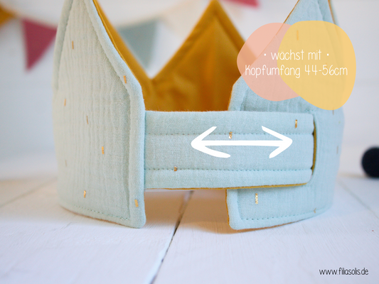 Geburtstagskrone MINT mit Gold