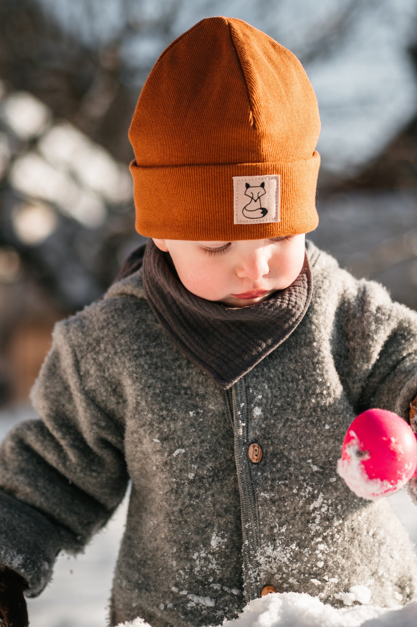 Beanie Mütze aus Bio-Stoff in vielen Farben