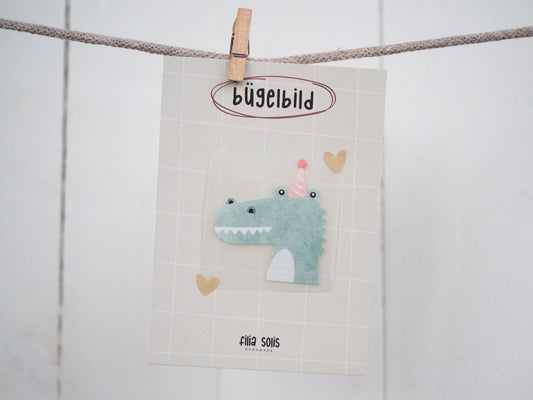 Bügelbild Krokodil