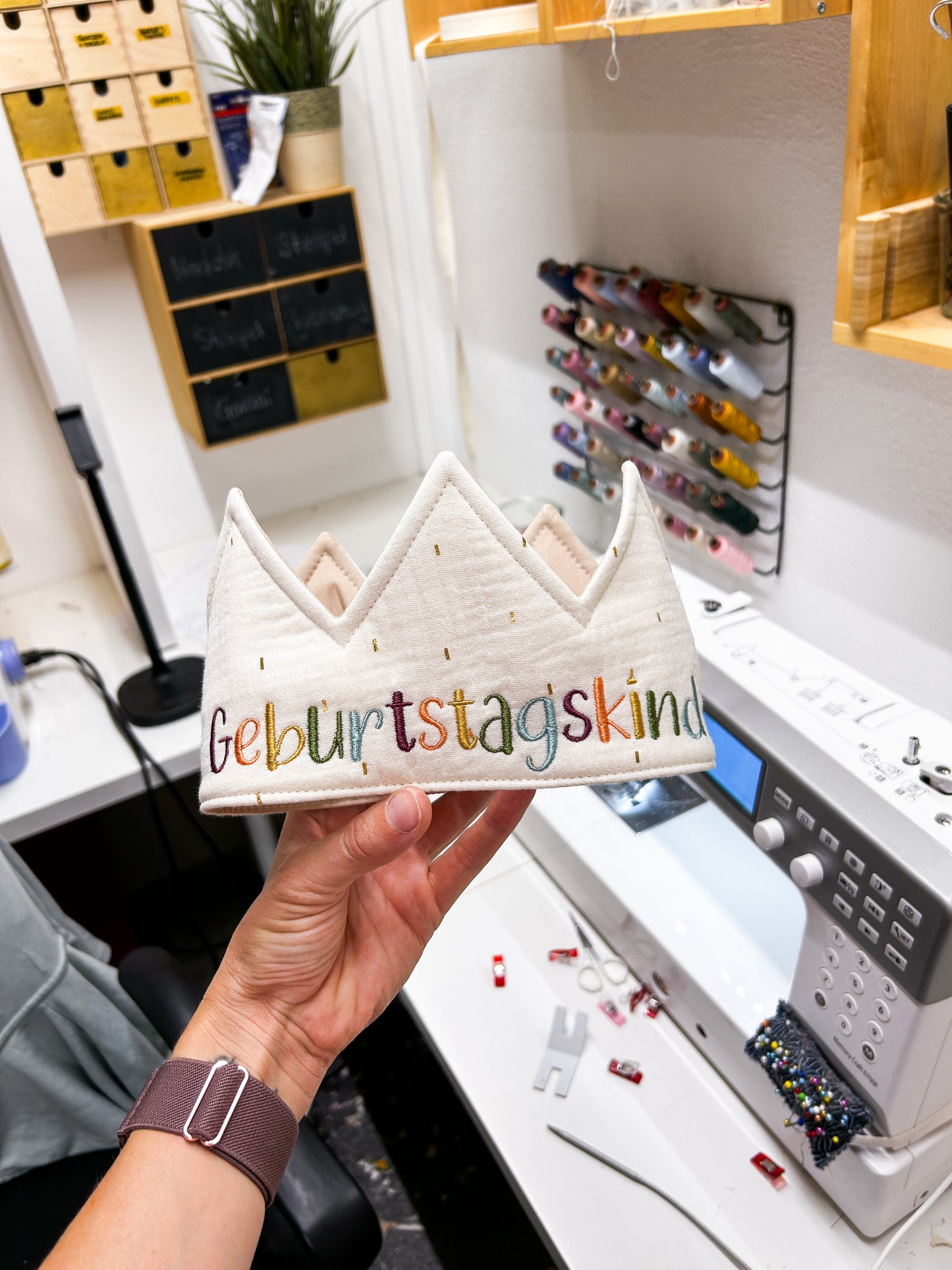 Geburtstagskrone "Geburtstagskind" BUNT